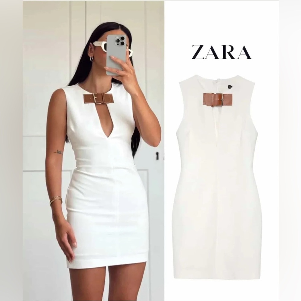 BNWT ZARA FITTED STRAP DRESS SZ SMALL